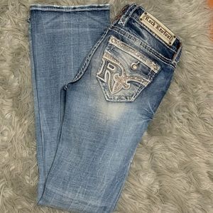 Rock Revival Mid Rise Boot Cut Jeans